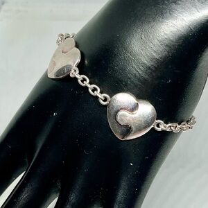 Christofle 925 Sterling Heart Bracelet